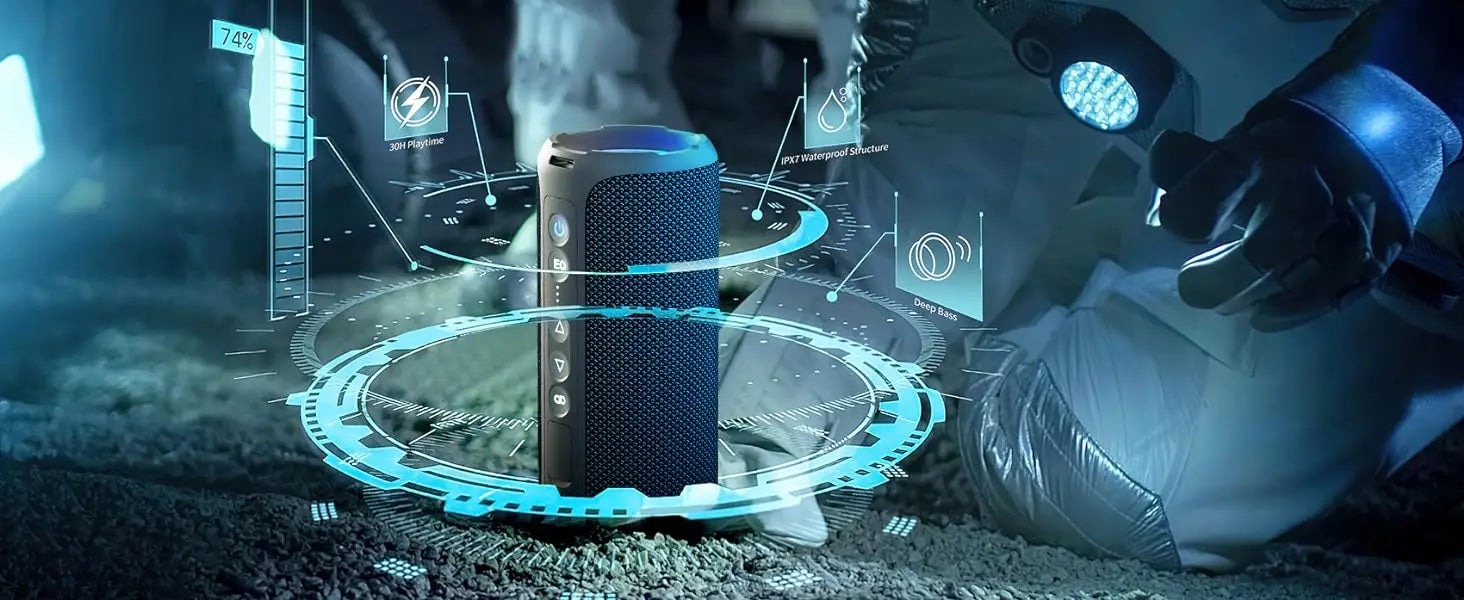 Bluetooth-Lautsprecher 40 W – Blau