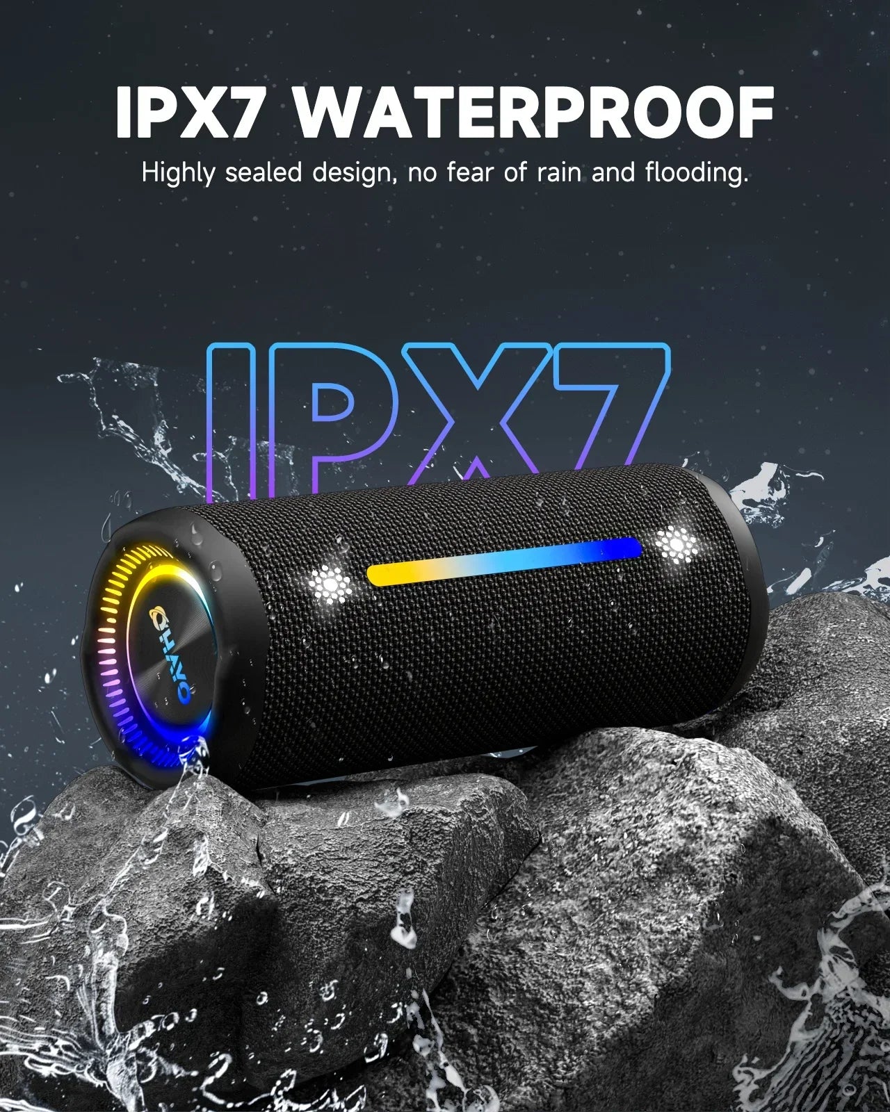 Bluetooth-Lautsprecher mit RGB-Beleuchtung