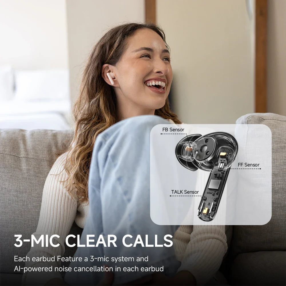 NNEOBA TWS Bluetooth-Kopfhörer mit ANC