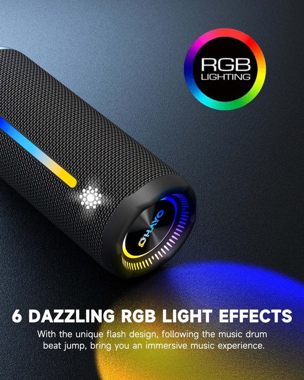 Bluetooth-Lautsprecher mit RGB-Beleuchtung