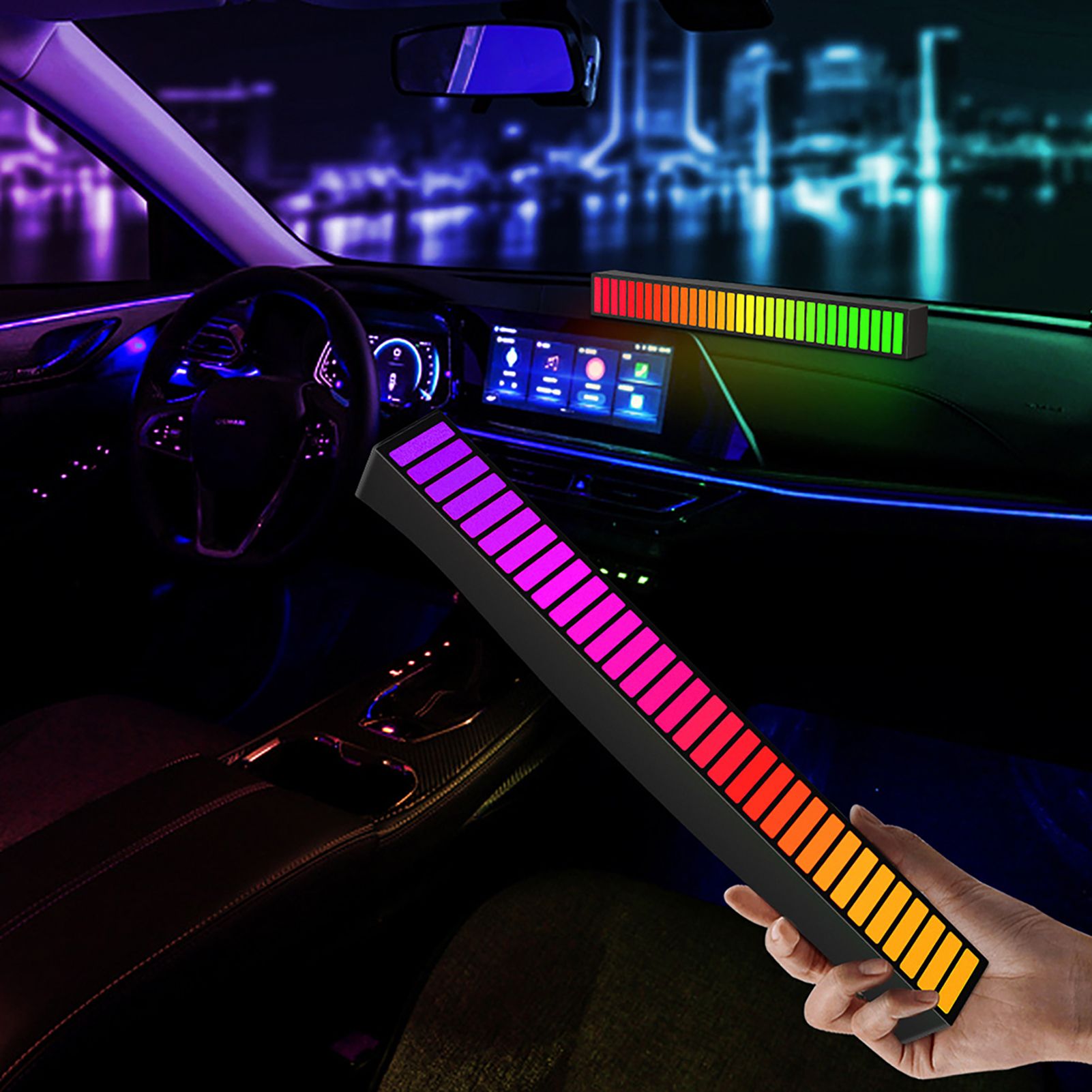 RGB-LED-Lichtleiste mit App- & Musiksteuerung